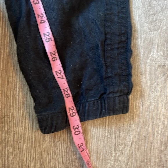 Athleta Cabo linen jogger pants zip pockets size 12 tall casual bottoms - Picture 5 of 8